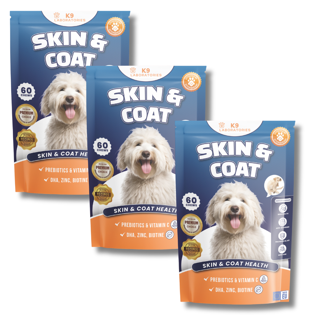 Skin & Coat Kausnack - Schnell Hilfe bei Fellverlus - Glanz ins Fell – Kraft in die Hautt & Schuppen