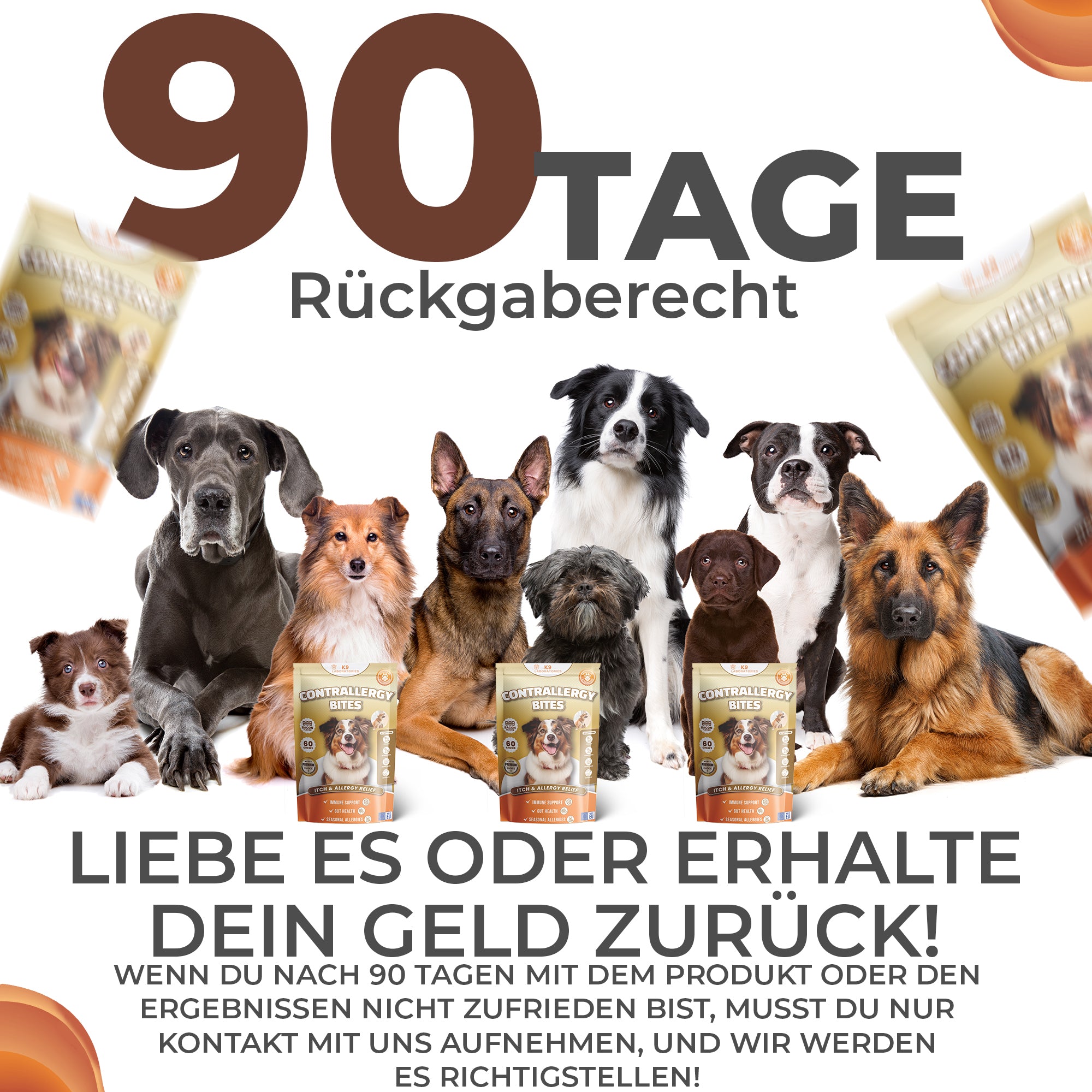 Contrallergy - Natürliches Antihistamin für deinen Hund - Beruhigt Haut & Immunsystem