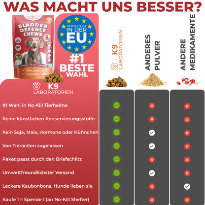 Blase & Harnwege Kausnack für Hunde