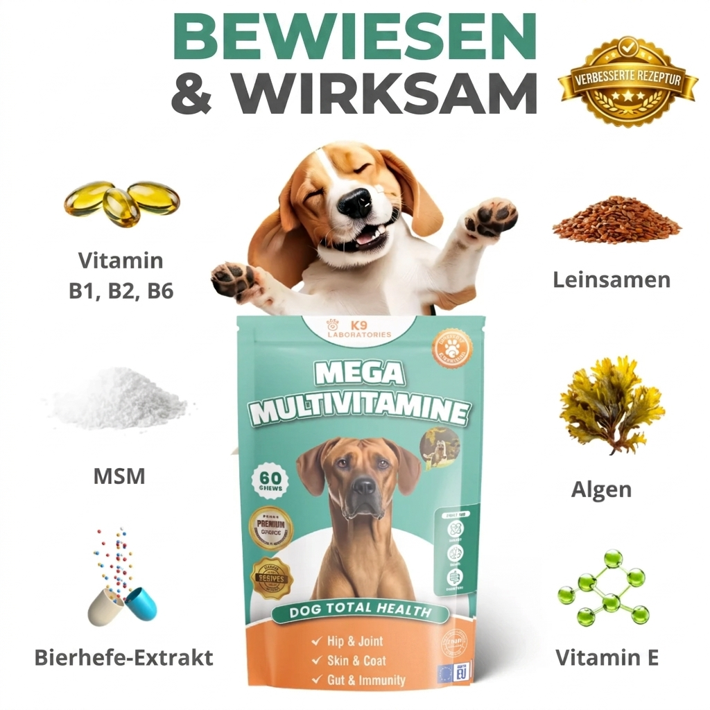 Vitalität & Multivitamine Kausnack für Hunde