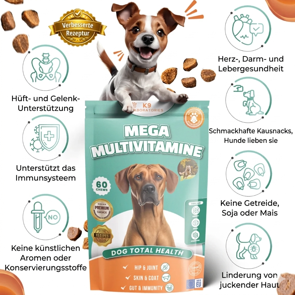 Vitalität & Multivitamine Kausnack für Hunde